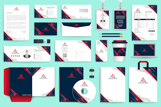 design professional business card and stationery items