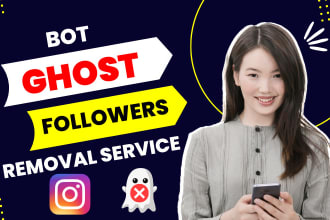 indentify and remove instagram bot,fake ghost followers manually