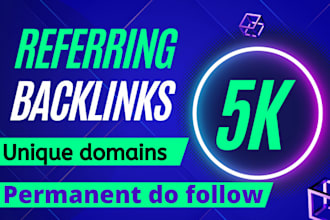 make 10k referring domain SEO backlinks for google top rank