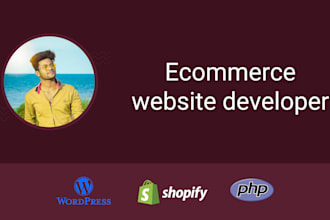 build ecommerce website in wordpress woocommerce and shopify