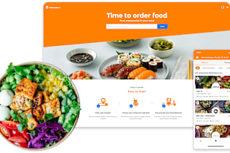 create restaurant website for menu catalog and order food