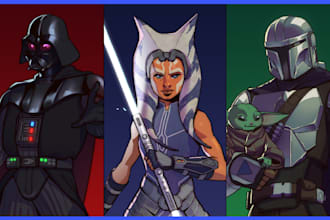 draw a star wars custom illustration or fan art