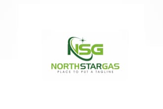 design north star gas logo in 1 day