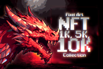 design the best pixel art nft collection for you