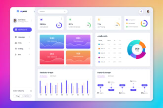 design admin panel UI, web app application, saas UI UX mockup in figma, xd