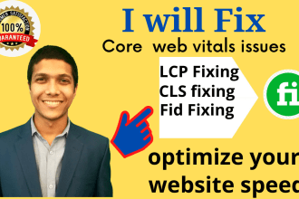 fix core web vitals lcp fixing and optimize website speed