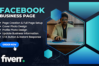 do complete facebook business page setup with fast delivery