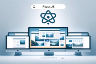 develop modern react js website