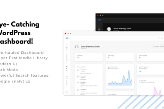 add a custom dashboard to your wordpress website
