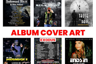 design album cover art and single cover