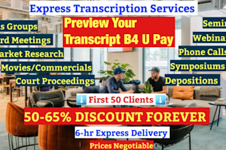 transcribe your conference, zoom meeting, webinar, lecture