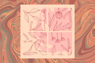 abstract posters and marble prints