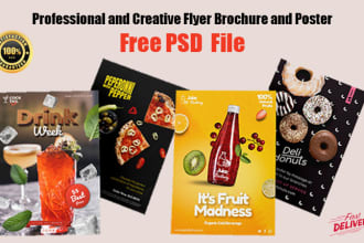 design professional and creative flyer, brochure and poster instantly