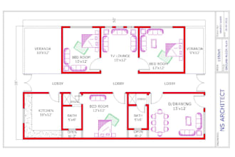 draw your autocad 2d floor plans
