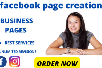 create facebook page, fb product page and design cover photo