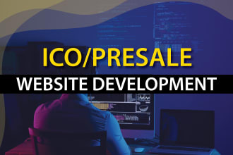 develop ico, presale website with dashboard