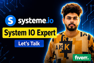 be your systeme io expert for sales funnels, websites, and landing pages