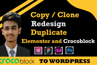 copy, clone redesign, duplicate website using elementor pro