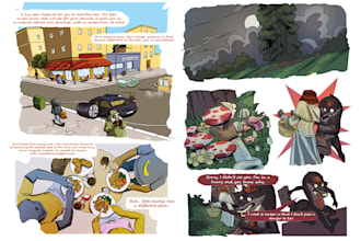 draw a cartoon comic book for you
