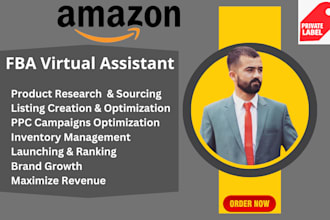 be amazon virtual assistant, amazon fba va, and amazon ppc expert