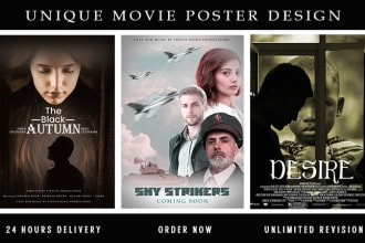 create professional movie posters and creative film posters
