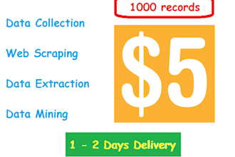 do web scraping, data extraction