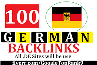 do 100 german dofollow backlinks from high quality de sites