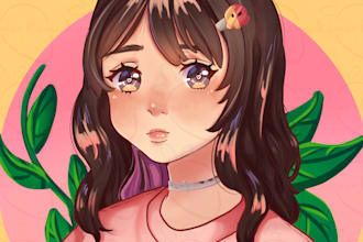 draw an anime profile picture, pfp, icon