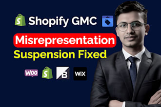 fix shopify google merchant center suspension, misrepresentation and feed issue