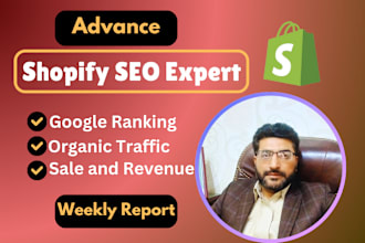 be the advance shopify SEO expert for your shopify website optimization