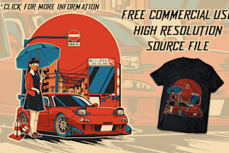 convert your car into vector illustration