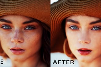 edit, retouch, skin enhancement your images on photoshop