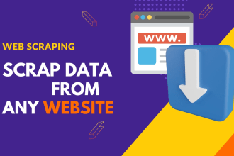 scrap or extract data from any website