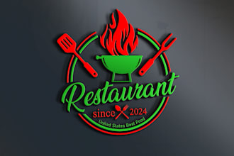 do eye restaurant,catchy BBQ,food,catering,juice bar logo
