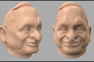 model a 2d sketch into 3d