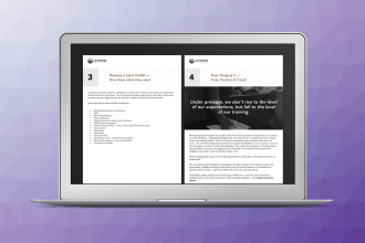design clean minimal pdf for web