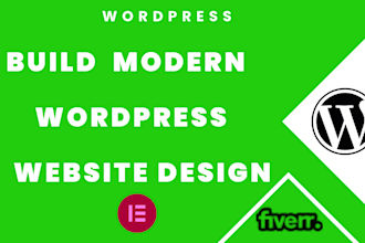 build modern wordpress website design or redesign  wordpress website