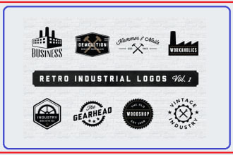 design a high quality industrial logo for your construction