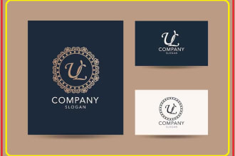 make your modern monogram or initial letter logo design
