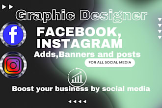 design amazing facebook posts and banners,