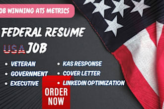 write an ats friendly resume,  government, federal resume, usajobs