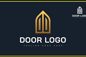 create real estate interior door logo design