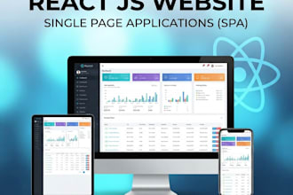 create a website or single page application using react js