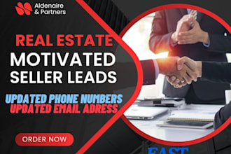 provide real estate motivated seller leads with skip tracing