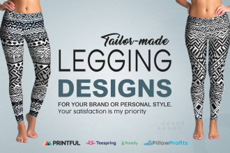 design fashionable yoga leggings, pants, shorts and bras