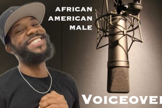 record friendly or urban african american voice over in high quality
