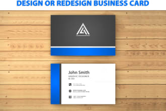 edit modify design or redesign business card