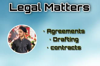 draft all legal documents, legal contracts, and  agreements
