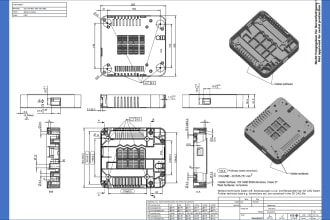 do a injection mold plastic part design with mold flow analysis