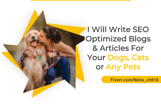 write engaging dog articles and pet blogs